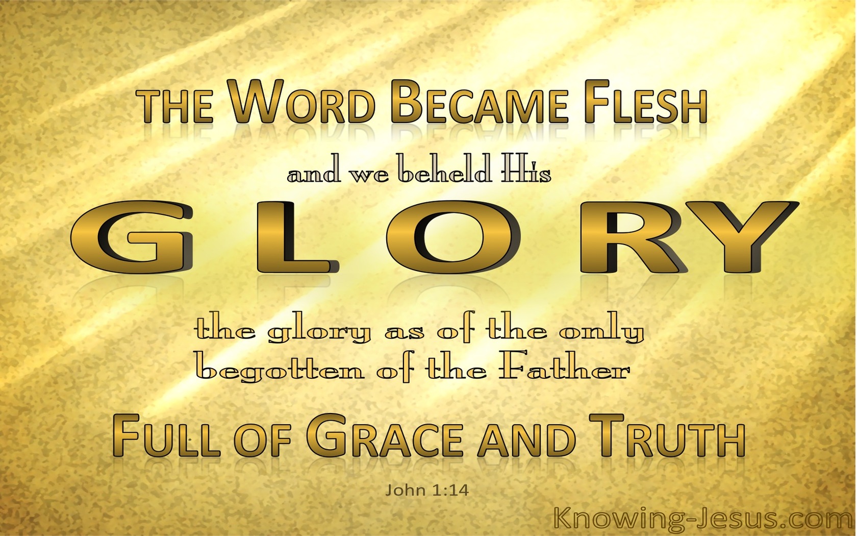 John 1:14 The Word Became Flesh (yellow)